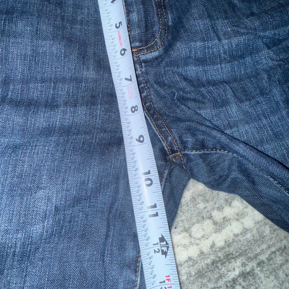 KUT from the Kloth Catherine Boyfriend Jeans Distressed Dark Wash Size 12 - Picture 6 of 11